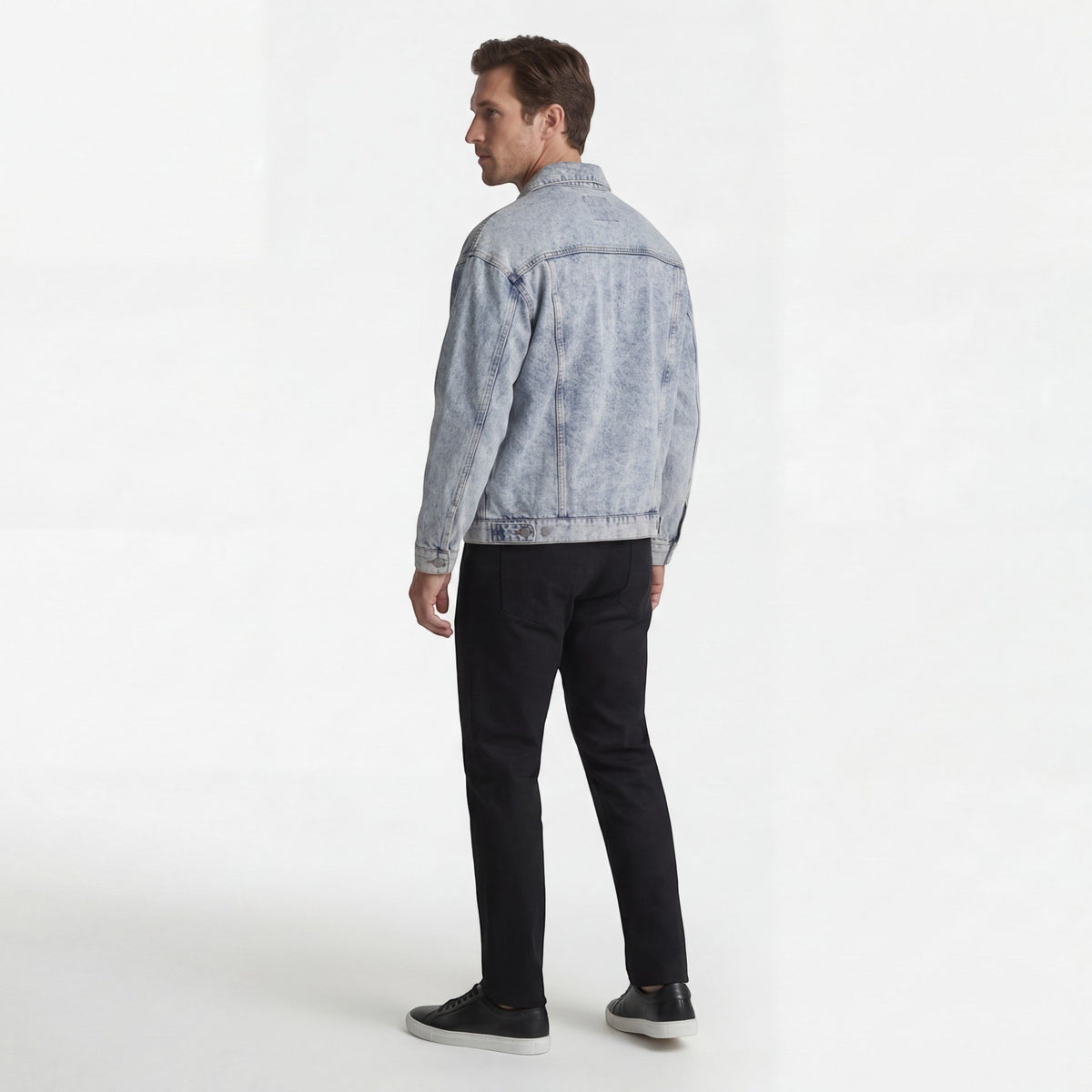 Men's Cotton-Blend Denim Jacket – Relaxed Fit