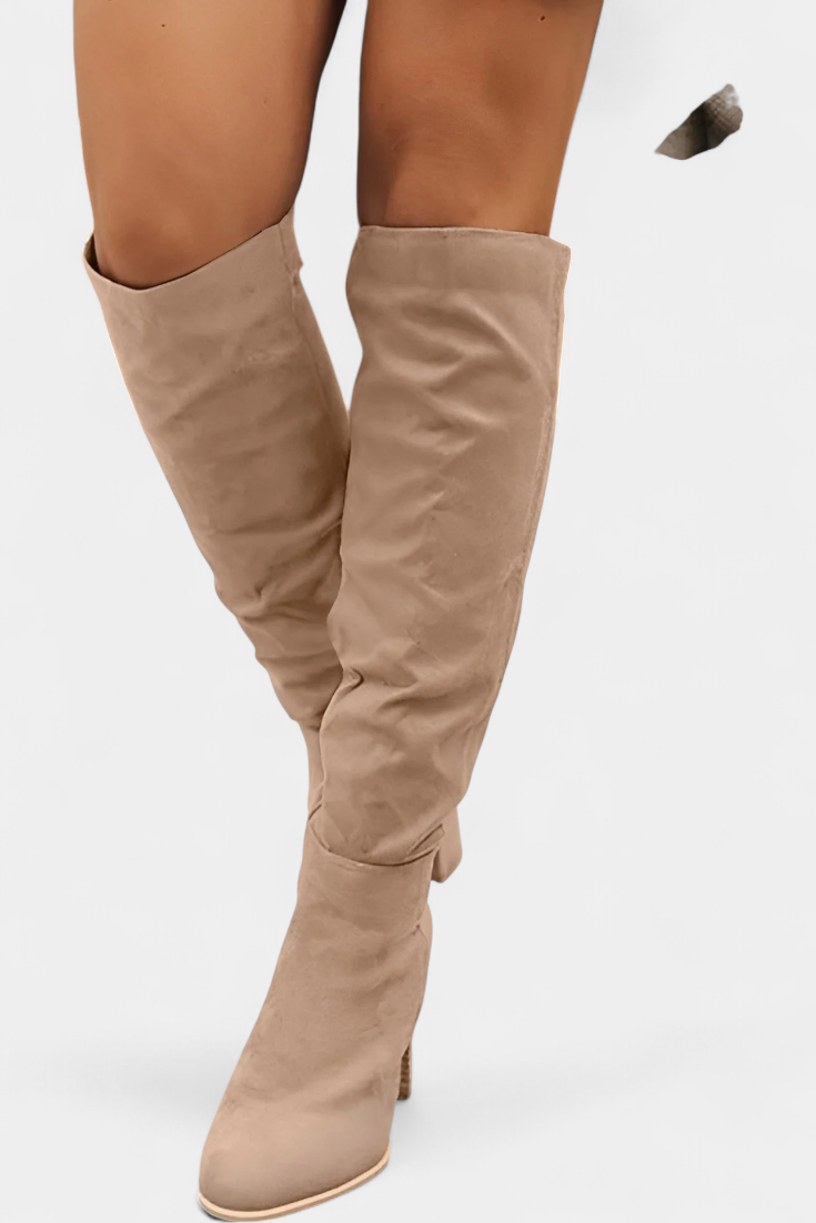 Calliope Chunky Heeled Round Toe Boots