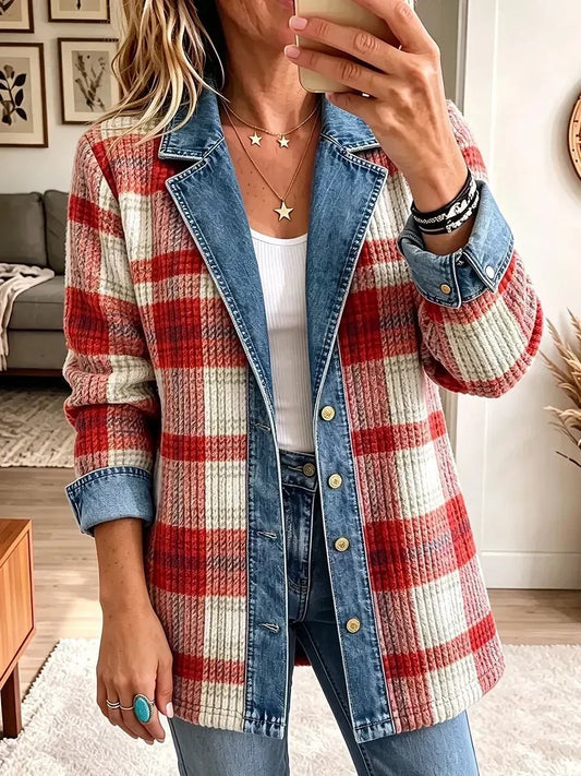 Scarlett | Vintage Patchwork Denim Jacket