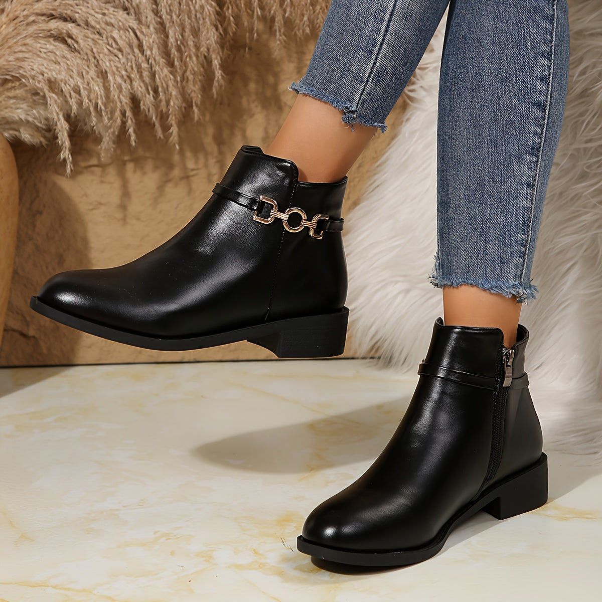 Lorraine | Ankle Boots with Chain