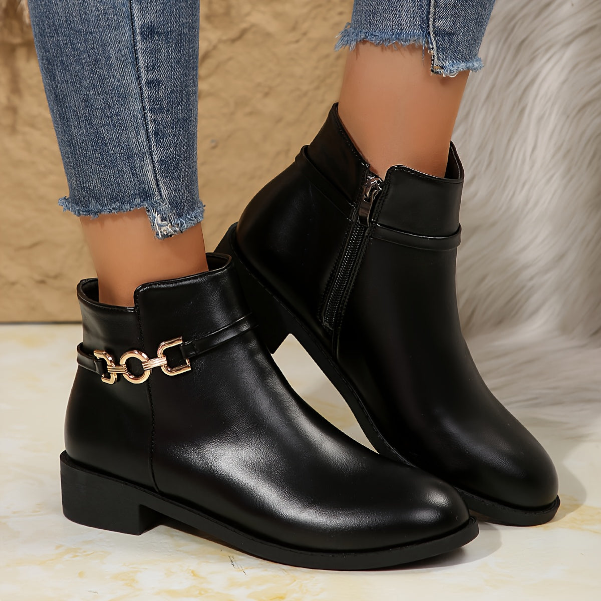 Lorraine | Ankle Boots with Chain
