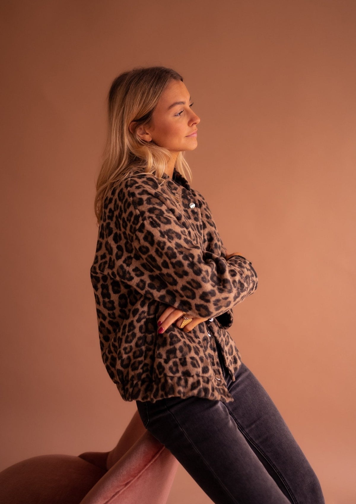 Alexis | Leopard-Print Shirt Jacket