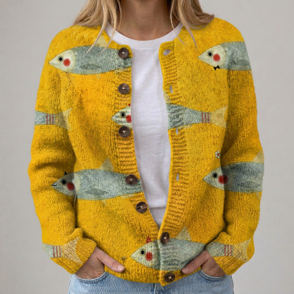 Anouk | Vintage Floral-Print Cardigan
