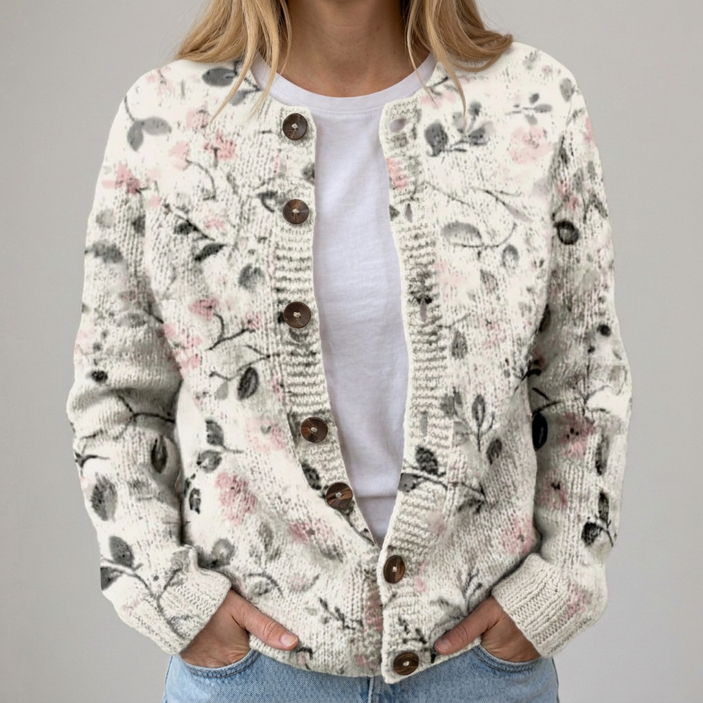 Lina | Autumn Floral Cardigan