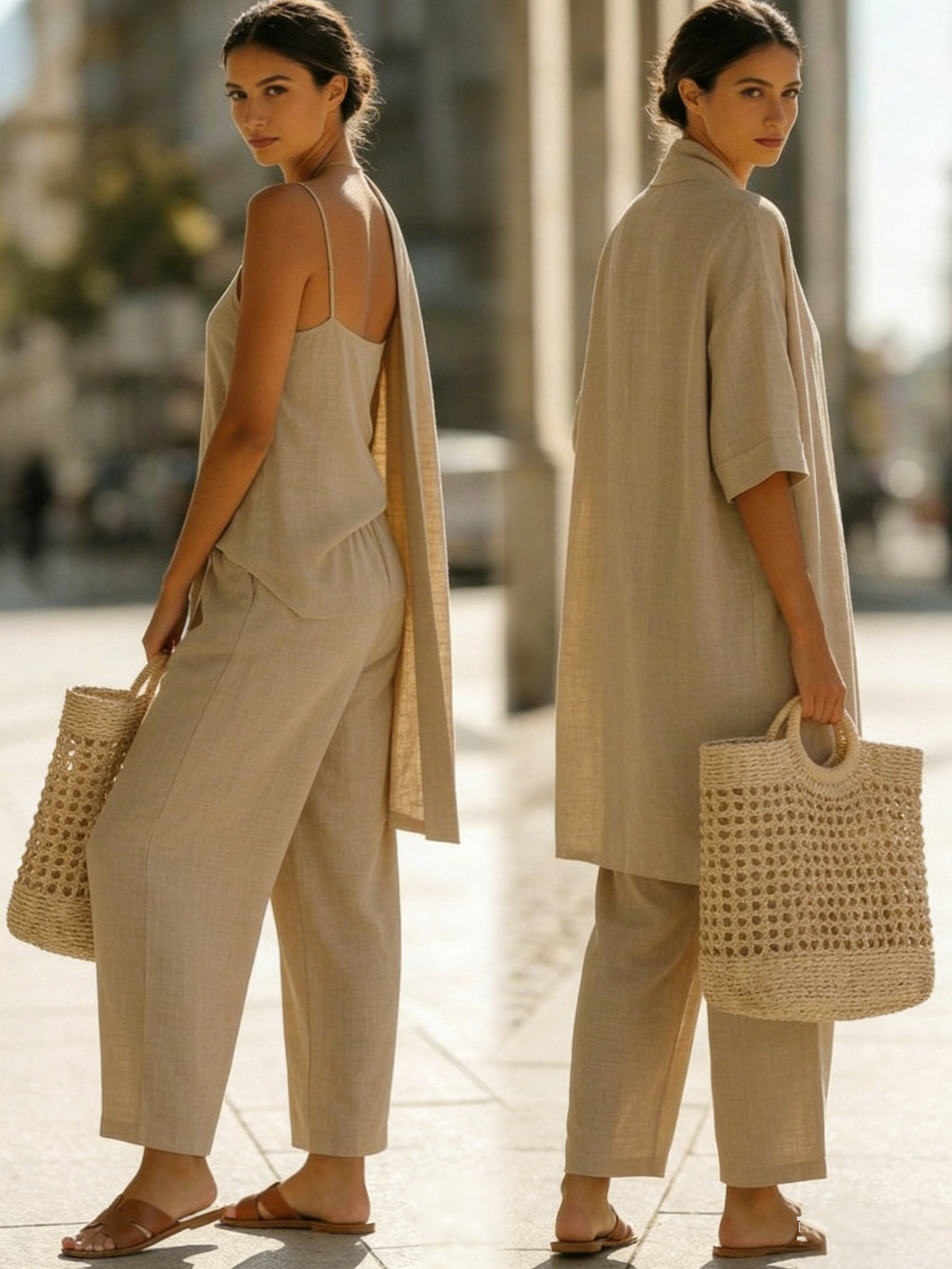 Isabella | Effortless Linen-Cotton Three-Piece Set