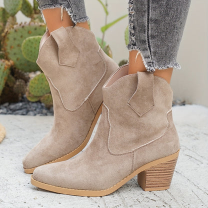 Naomi | Western Ankle Boots