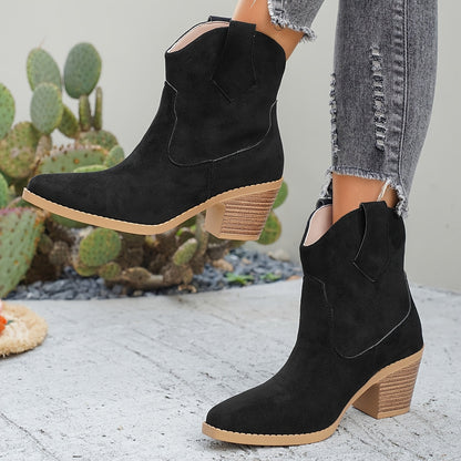 Naomi | Western Ankle Boots