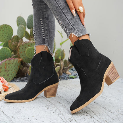 Naomi | Western Ankle Boots