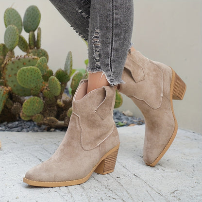 Naomi | Western Ankle Boots