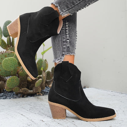 Naomi | Western Ankle Boots