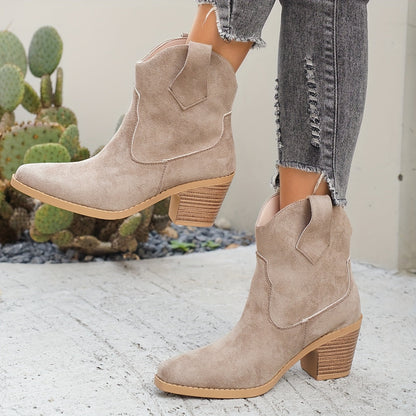 Naomi | Western Ankle Boots