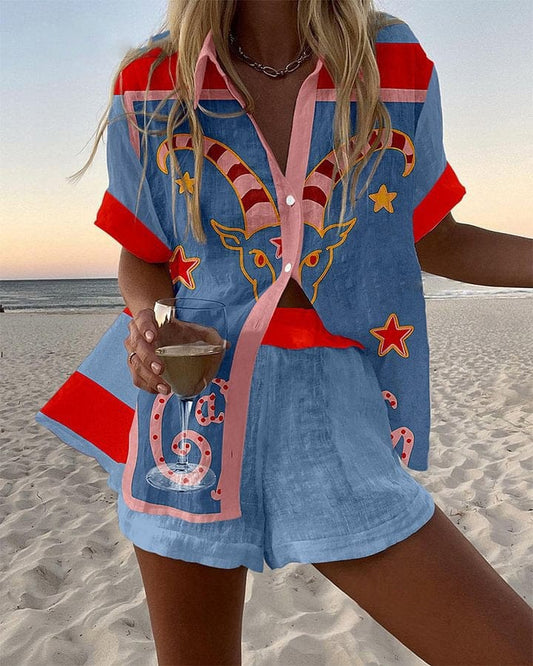 Carol | Celestial Ram Two-Piece Summer Set