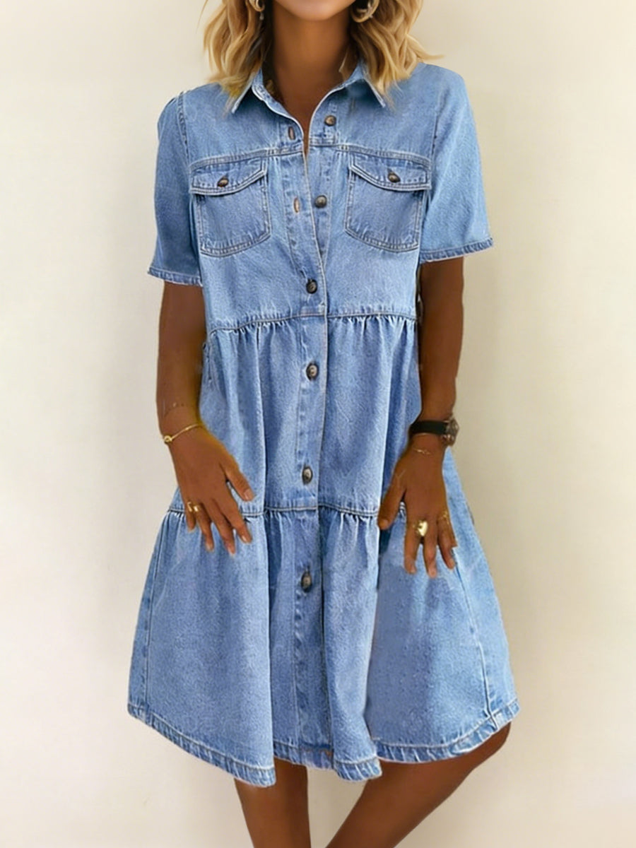 Sabrina | Casual Denim Dress